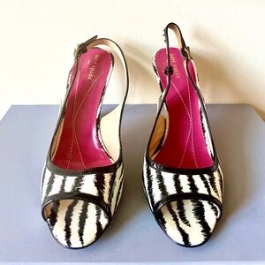 Kate Spade New York Patent Leather Slingback Sandals ‘new’